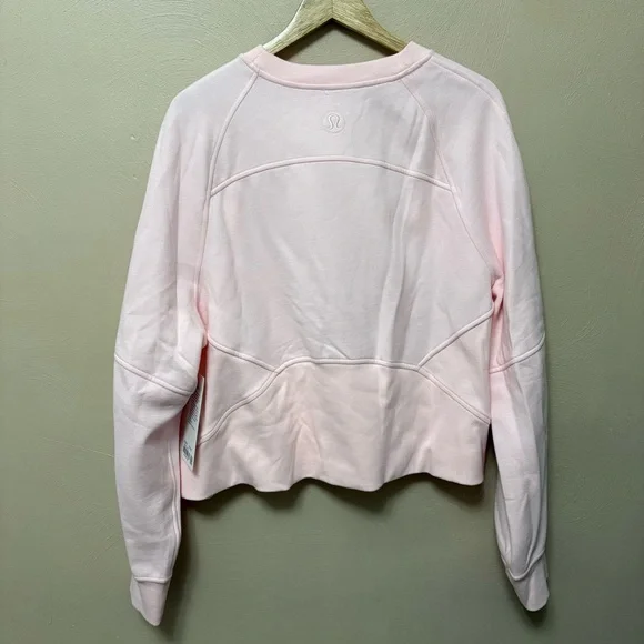 Lululemon Scuba Oversized Pullover Wordmark Strawberry Milkshake Pink XL/XXL - Picture 10 of 14